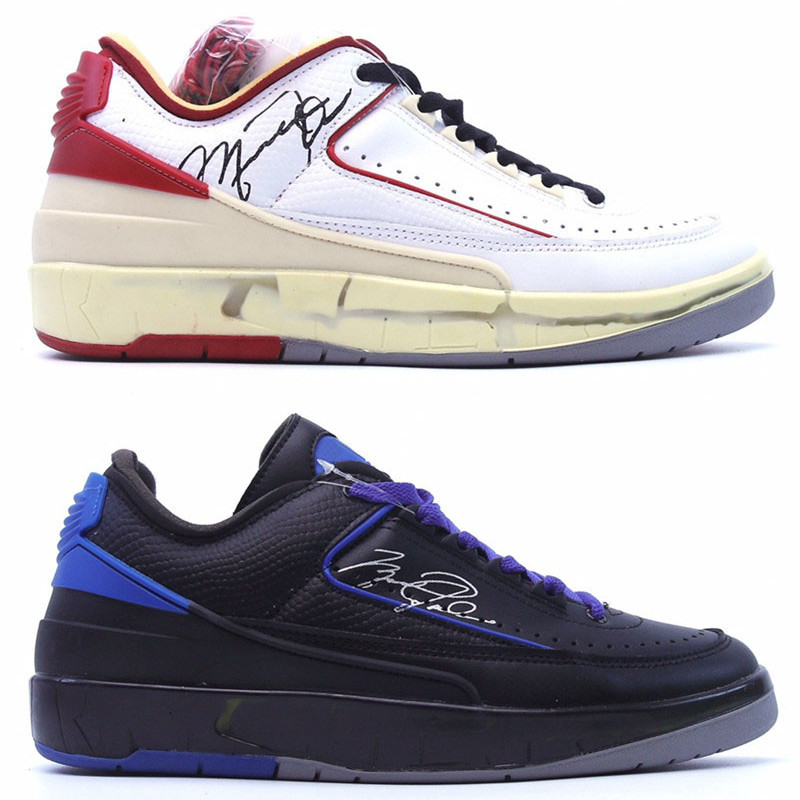 Jumpman 2 2s Low Basketball Shoes SP OW Black Blue White Red Mens Sports Sneaker Eur 40-45
Jumpman 2 2s Low Basketball Shoes SP OW Black Blue White Red Mens Sports Sneaker Eur 40-45