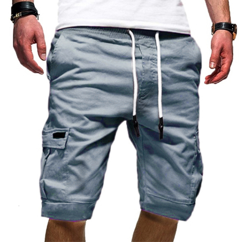 Men's Shorts Men's Shorts Green Cargo Shorts Summer Bermuda Men's Flip Pockets Jogging Shorts Leisure Work Army Tactics Bermuda 230403