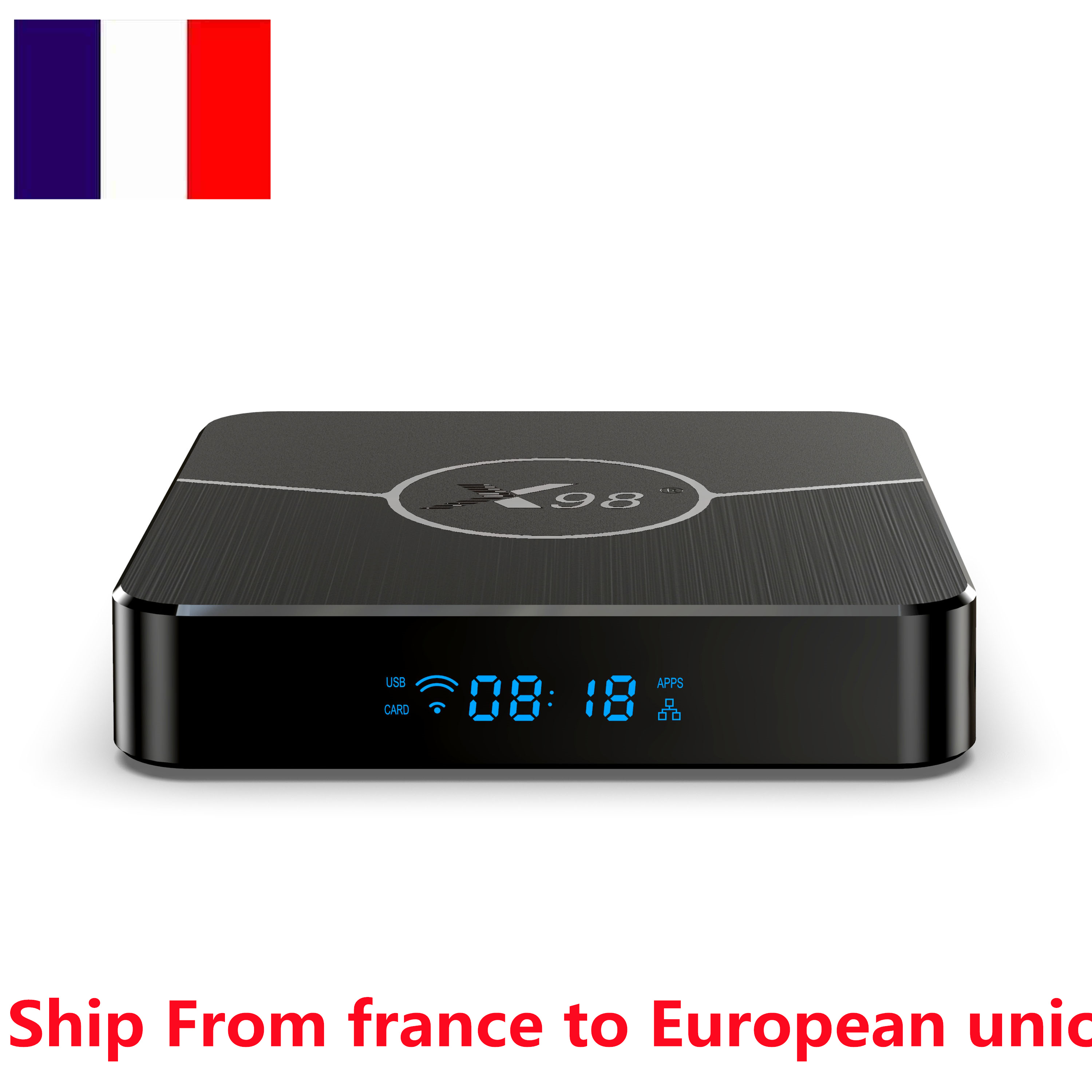 France has stock X98 Plus Amlogic S905W2 TV Box Android 11 Quad Core 4G 32G 2.4G&5G Dual Wifi BT 100M 4K Smart Media Player tx3mini plus