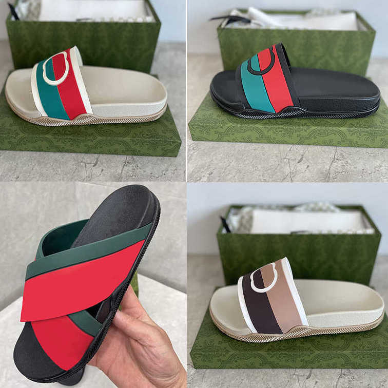 Designer Womens Striped Rubber Slides Interlocking Platform Shoe Luxury Flat Unisex Beach Slippers Bathroom Home Sandals Flip Flops 35-46 With Box NO440
Designer Womens Striped Rubber Slides Interlocking Platform Shoe Luxury Flat Unisex Beach Slippers Bathroom Home Sandals Flip Flops 35-46 With Box NO440