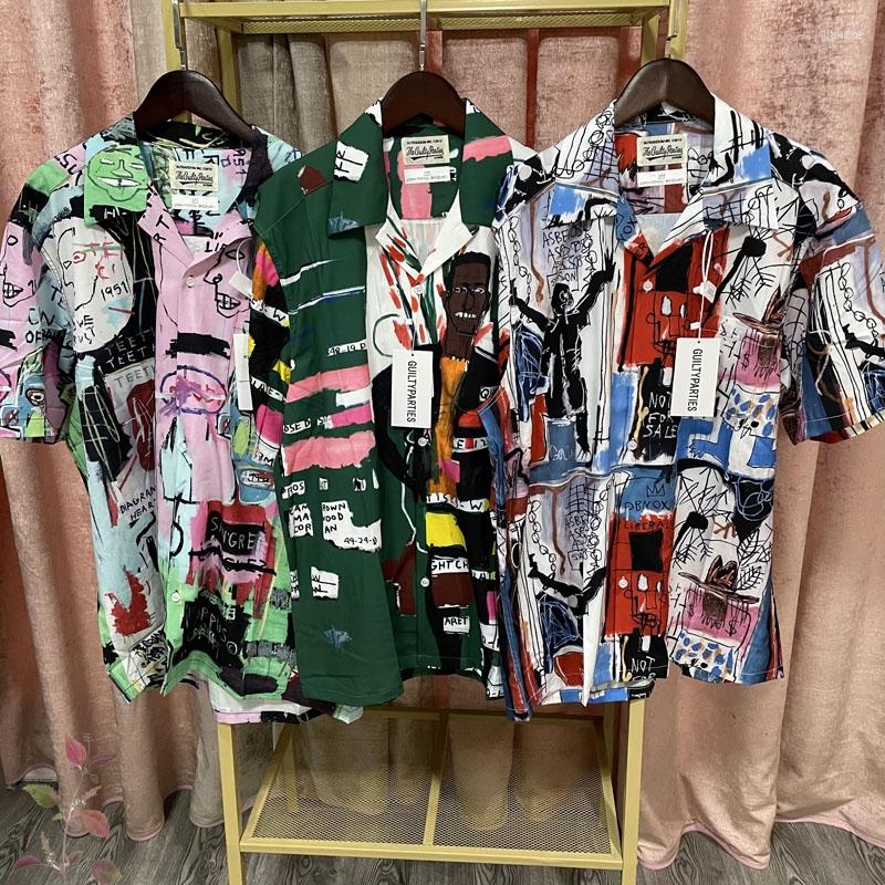 Men's Casual Shirts 23SS Wacko Maria Graffiti Art Shirt Men Women Leisure Beach Tourism Short Sleeve
Men's Casual Shirts 23SS Wacko Maria Graffiti Art Shirt Men Women Leisure Beach Tourism Short Sleeve