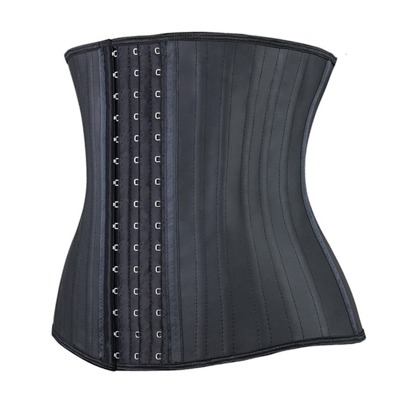 Women's Shapers Latex waist trainer 25 steel bone shaped women's tight corset with body girl weight loss sports belly with underwear Plus si