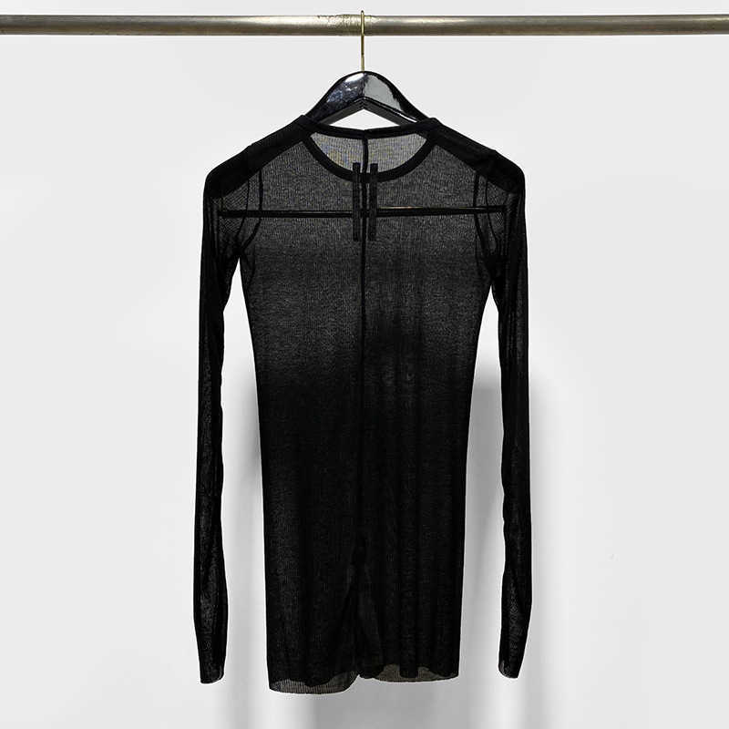 Women Thin Material Comfortable Fit Womens Knitted Top Casual T-shirt Stitching Thin Womens Cotton Bottomed T-shirts