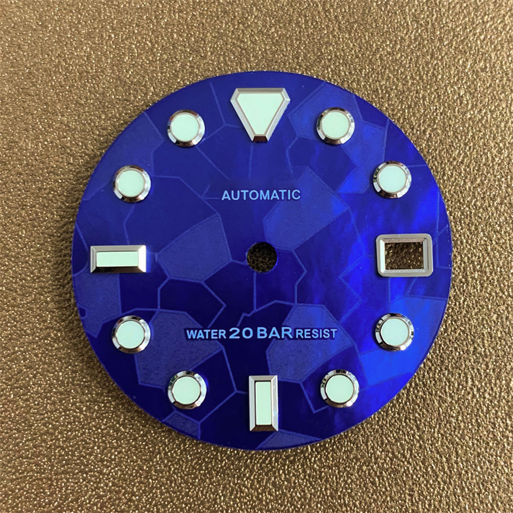 Repair Tools Kits C3 Green Luminous 285mm Wristwatch Faces High Quality Watch Dial For NH35 NH36 4R 7S Automatic Movement Men Watches Accessories 2304