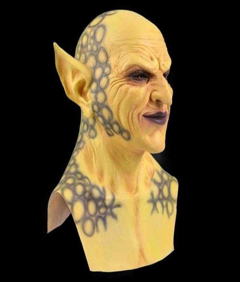1pc Halloween Devil Clown Mask Headgear Latex Cosplay Props Goblins Funny Horror Tools G0910
