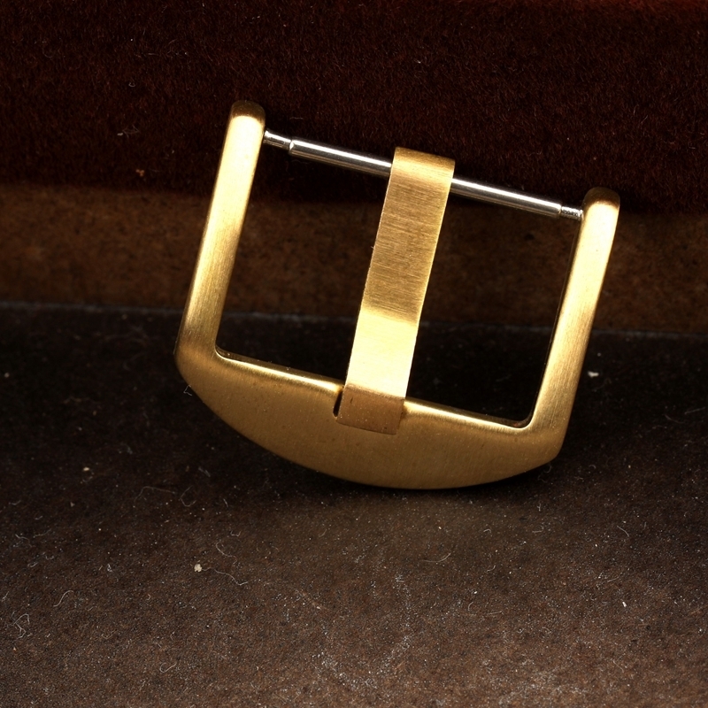 Buckles Adaptation Mechanical Bronze 18 20 22 24MM Leather Watchband Brass Vintage Hand Accessories 230404