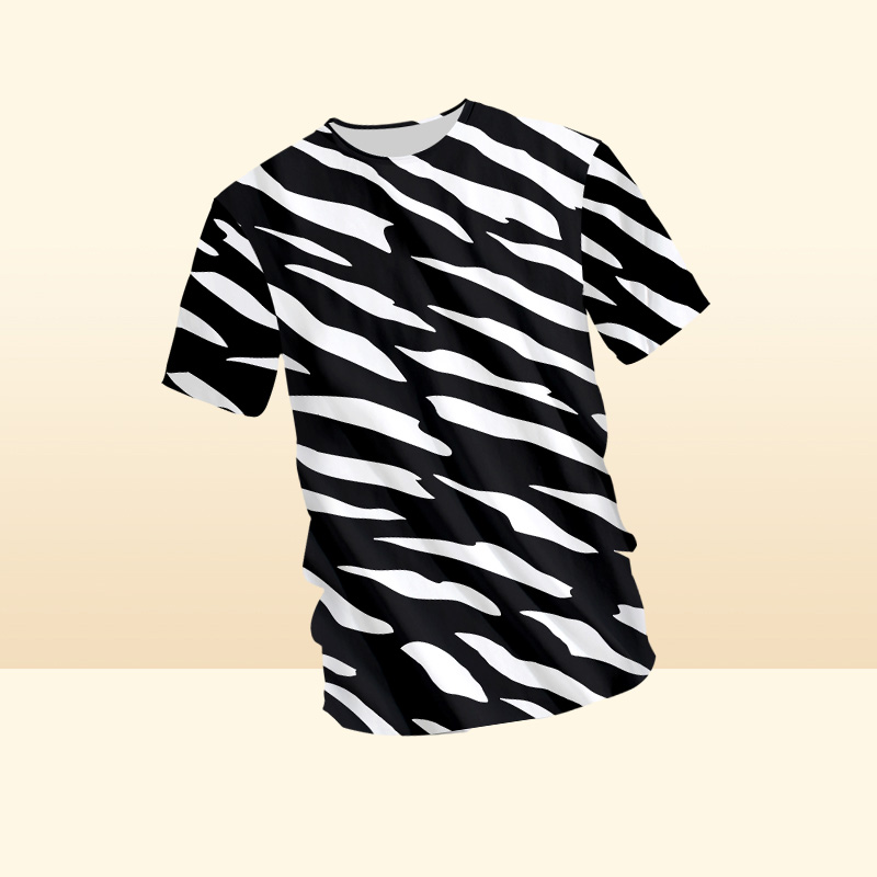 New 3D The Zebra Stripes Man O Neck Tshirt Printed Mens Gothic Tee Shirt Unisex Tshirt Recommend16549514
