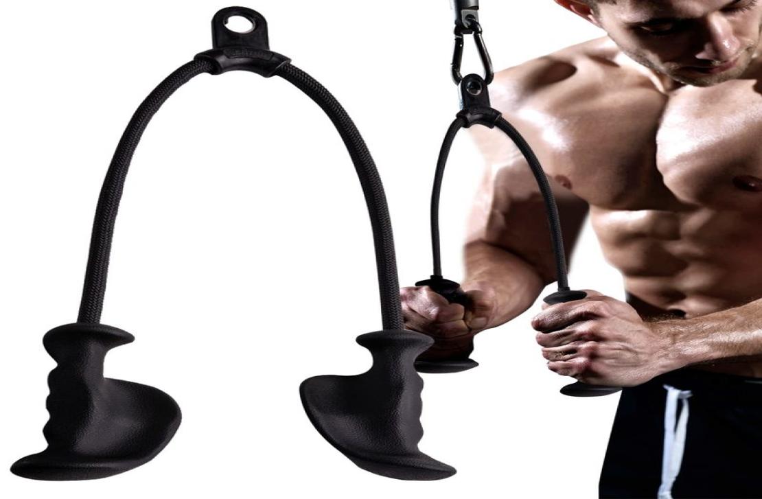Ergonomic Triceps Rope Easy to Grip NonSlip Heavy Duty Pull Down Handle DIY Pulley Cable Attachment Gym Upgraded Workout Bar 2204
