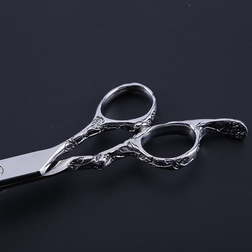 Hair Scissors Customize professional JP 440c steel 7'' 6'' Plum handle cut hair scissors barber cutting make up shears hairdressin