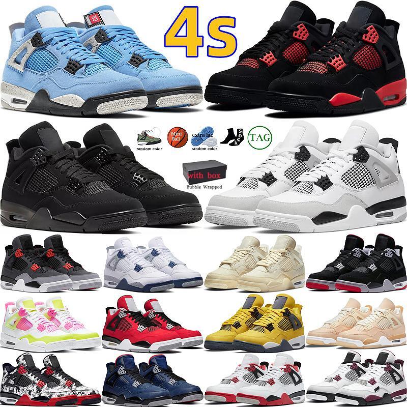 With Box Jumpman Retro 4 4s Basketball Shoes Men Women Military Black Cat University Blue White Oreo Sail Red Thunder Infrared Cool Grey Guava Sneaker Sports Trainers, 29#
With Box Jumpman Retro 4 4s Basketball Shoes Men Women Military Black Cat University Blue White Oreo Sail Red Thunder Infrared Cool Grey Guava Sneaker Sports Trainers, 29#