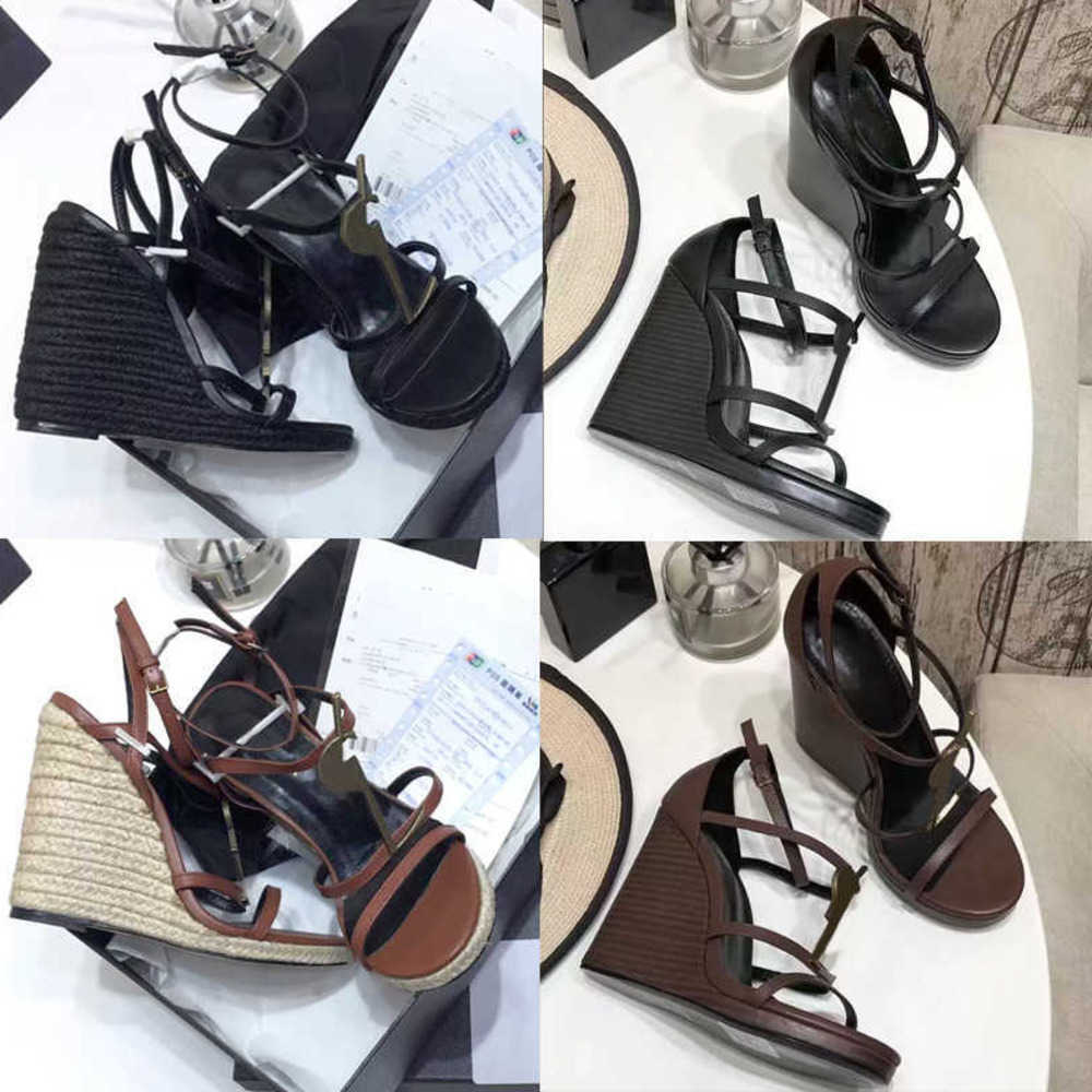 Women Summer Woody Sandals Cassandra Wedge Espadrilles Platform Slides Cross Weave Comfortable Wedges Slipper EU35-41 With Box NO325
Women Summer Woody Sandals Cassandra Wedge Espadrilles Platform Slides Cross Weave Comfortable Wedges Slipper EU35-41 With Box NO325