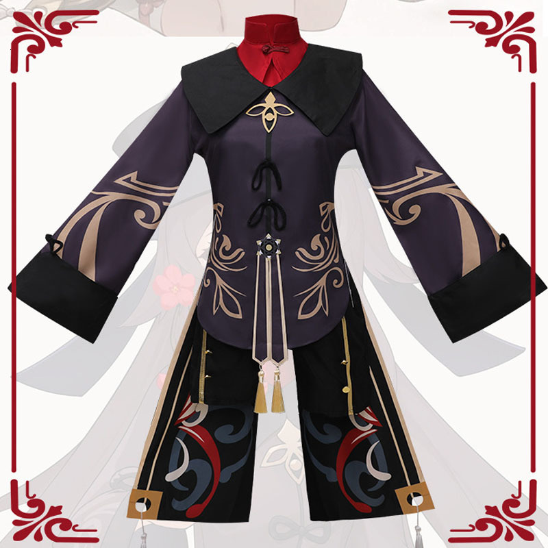 Theme Costume Genshin Impact Hu Tao Role playing Costume Hutao Chinese Style Costume Uniform Wig Anime Game Girl Halloween Costume 230404