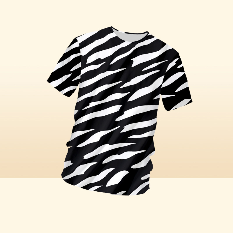 New 3D The Zebra Stripes Man O Neck Tshirt Printed Mens Gothic Tee Shirt Unisex Tshirt Recommend16549514