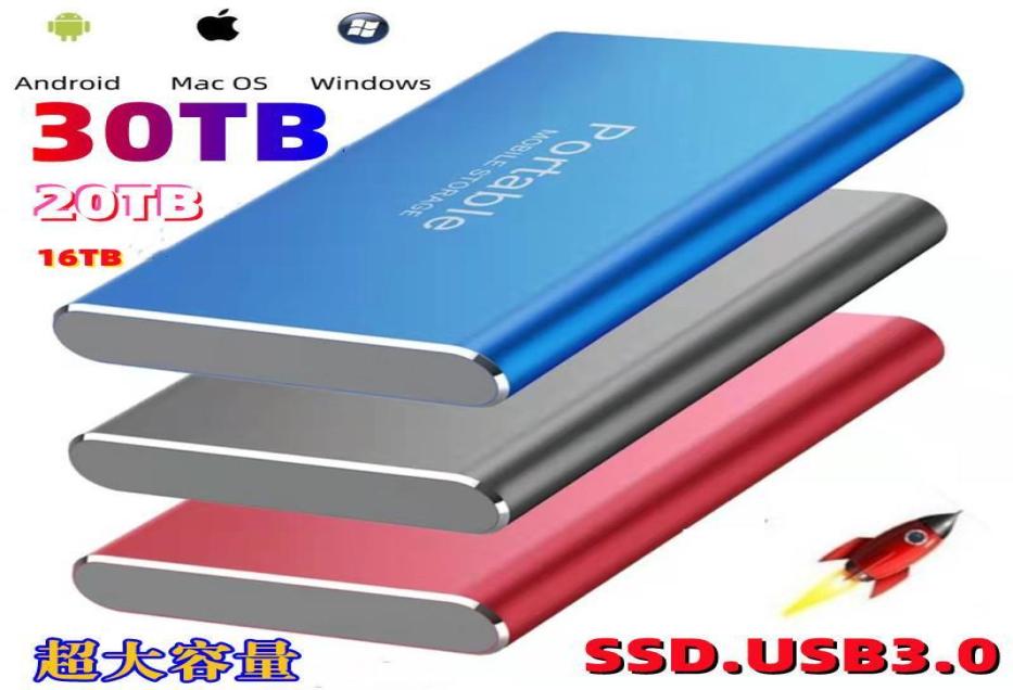 Memory Card Readers 8TB SSD Hard Drive 4TB 20TB 30TB Portable External For Laptop Desktop Typec USB 31 Flash MemoryMemory