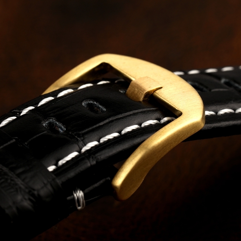 Buckles Adaptation Mechanical Bronze 18 20 22 24MM Leather Watchband Brass Vintage Hand Accessories 230404