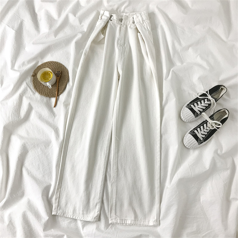 Women's Jeans Women's Jeans Vintage Street Clothing High Waist Straight Trouser Baggy Korean Fashion Girl Jeans Wide Leg Mom Jeans 230404