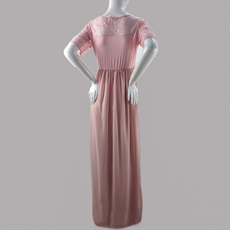 Maternity Dresses Summer Pregnant Women Baby Shower Dress Pregnant Women Po Shooting Lace Voile Chiffon Half 230404