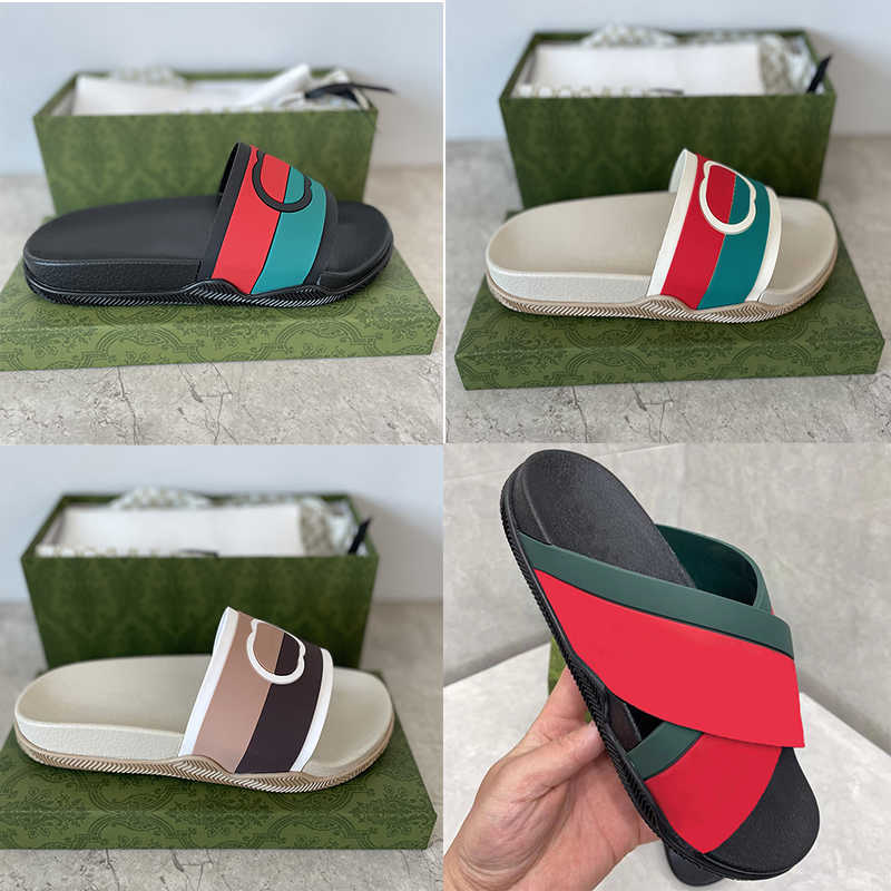 Designer Slides Fashion Mens Striped Rubber Slide Interlocking Platform Shoe Luxury Flat Unisex Beach Slippers Bathroom Home Sandals Flip Flops 35-46 With Box NO440
Designer Slides Fashion Mens Striped Rubber Slide Interlocking Platform Shoe Luxury Flat Unisex Beach Slippers Bathroom Home Sandals Flip Flops 35-46 With Box NO440