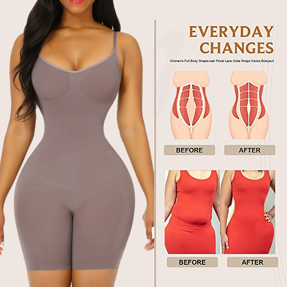 Women's Shapers Body Shaper Fajas Colombianas Seamless Women's Tight Fit Weight Loss Waist Trainer Shaping Top Push Up Tight Chest 230404