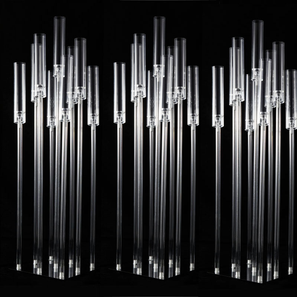 decoration Acrylic Candelabra 6 7 8 9 10 Heads Candle Holders Wedding Candlesticks Flower Stand Holder Candelabrum For Center Table imake738 XJ260305