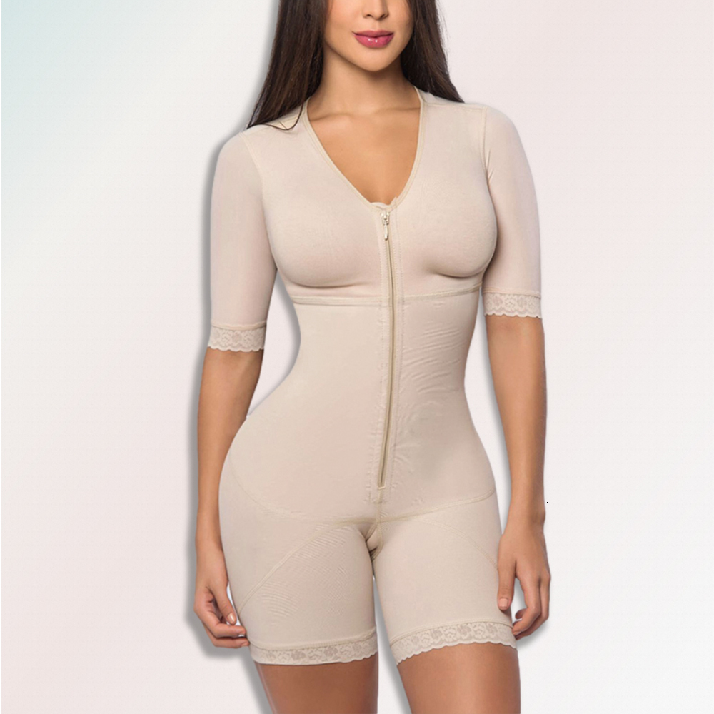 Women's Shapers Women's Faja Reductora Mujer Gaine Ventre Bodysuit Women's Cup Ski Waist Bodysuit 230404