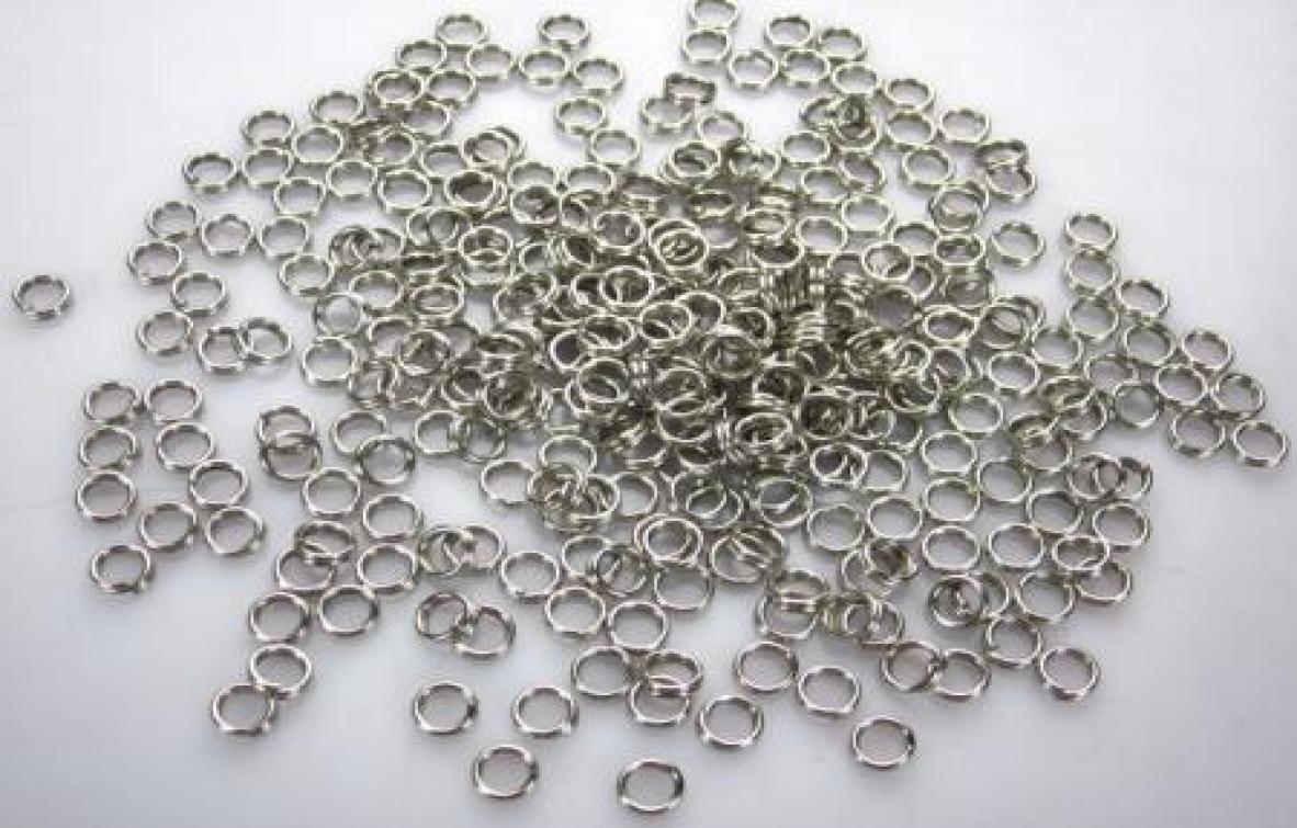 2000pcs FISHING LURES SPLIT RINGS 6mm 150lbs01234567