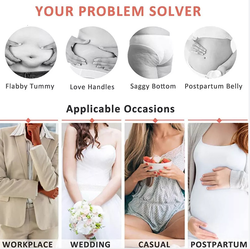 Women's Shapers Fajas Colombianas a zippered tight fitting garment for women who control their waist for slimming but enhance their body shape 23