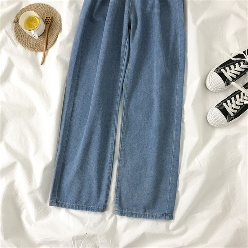 Women's Jeans Women's Jeans Vintage Street Clothing High Waist Straight Trouser Baggy Korean Fashion Girl Jeans Wide Leg Mom Jeans 230404
