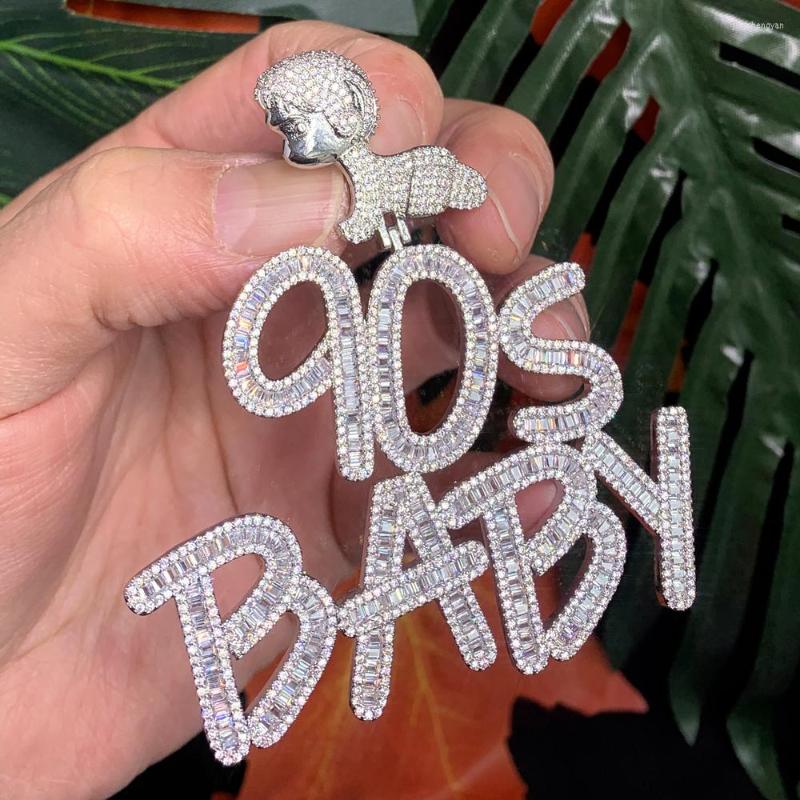 Chains Iced Out Bling CZ Letters 90S BABY Pendant Necklace Paved Cubic Zircon Alphabet Charm Men's Women Hip Hop Jewelry
Chains Iced Out Bling CZ Letters 90S BABY Pendant Necklace Paved Cubic Zircon Alphabet Charm Men's Women Hip Hop Jewelry