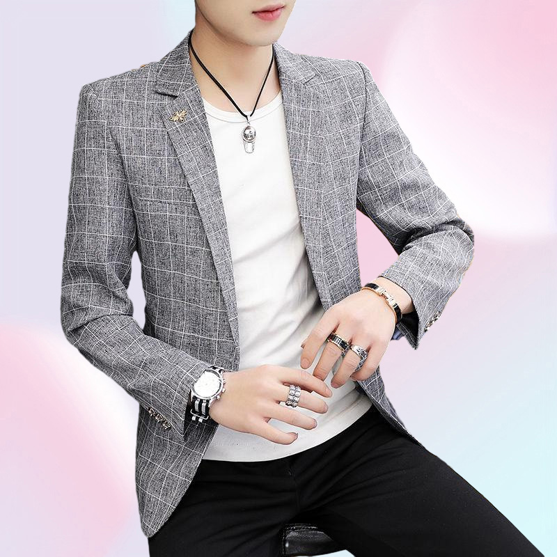 Men039s Suits Blazers Men39s Blazer Fashion Spring Summer Clothing Male Suit Jacket Casual Slim Fit Fancy Party Singer Bla