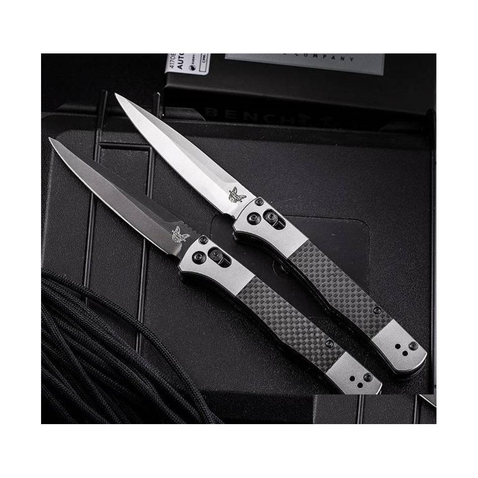 Camping Hunting Knives Outdoor Cam Flick Knife Military Benchmade 4170Bk Italian Milano Tactical Matic Open Folding Pocket Survival Dh7J1
Camping Hunting Knives Outdoor Cam Flick Knife Military Benchmade 4170Bk Italian Milano Tactical Matic Open Folding Pocket Survival Dh7J1