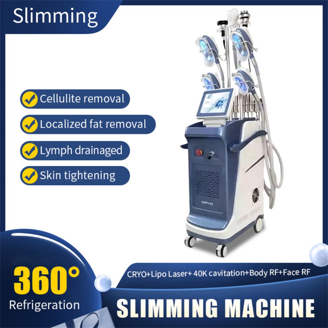 Skin Lift Vacuum Cavitation 360 Cryo RF 5 Handles Machine Laser Lipo Pads for Body Slimming and Facial Lifting beauty machine
Skin Lift Vacuum Cavitation 360 Cryo RF 5 Handles Machine Laser Lipo Pads for Body Slimming and Facial Lifting beauty machine