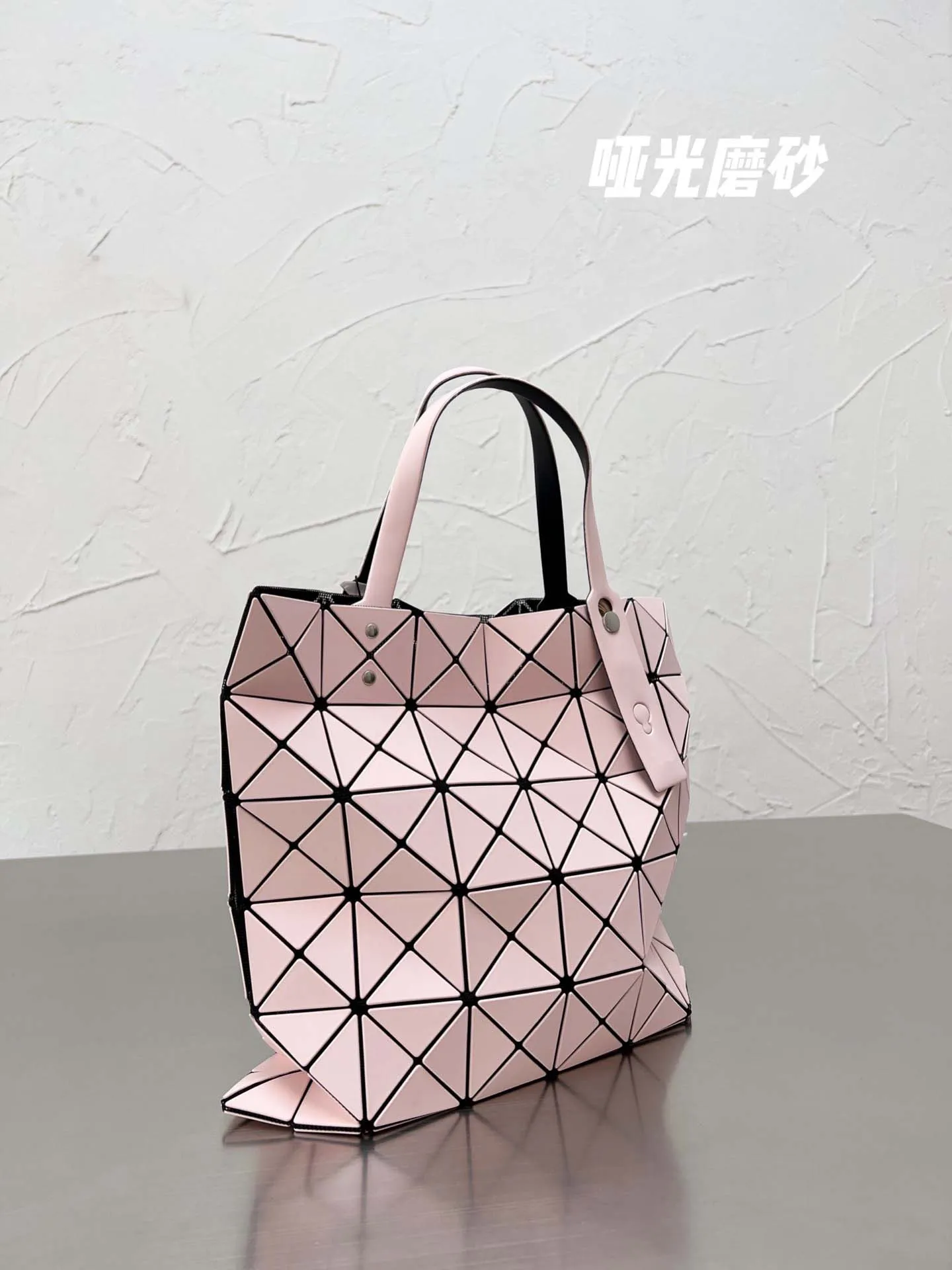 Luxury Bags Female Folded Geometric Plaid Miyake Tote Handbags