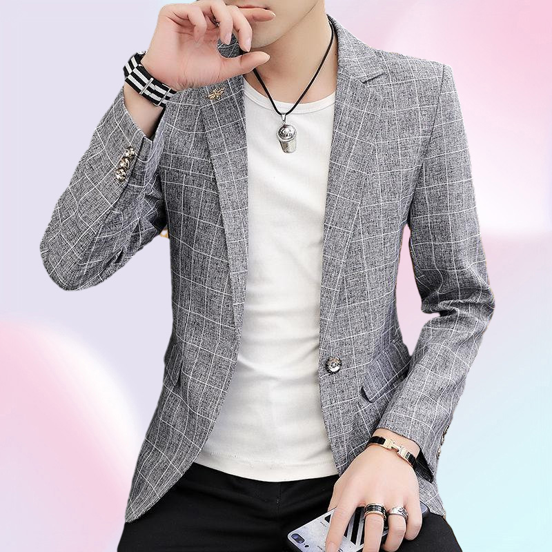 Men039s Suits Blazers Men39s Blazer Fashion Spring Summer Clothing Male Suit Jacket Casual Slim Fit Fancy Party Singer Bla
