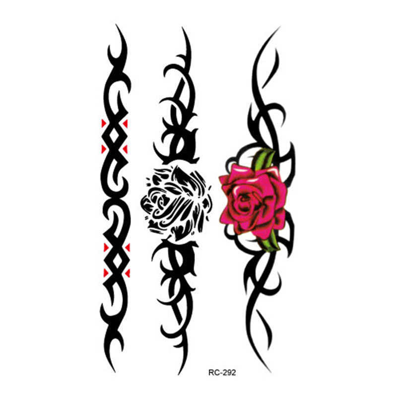 5 PC Temporary Tattoos Body Art Waterproof Temporary Tattoos For Men And Women 3D Beautiful Bracelet Design Small Arm Tattoo Sticker Wholesale RC2292 