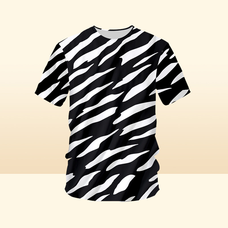 New 3D The Zebra Stripes Man O Neck Tshirt Printed Mens Gothic Tee Shirt Unisex Tshirt Recommend16549514
