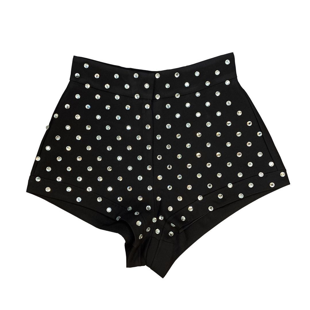 Womens Shorts PREPOMP Spring Summer Arrivals High Waist Diamonds Streetwear Women GA134 230403