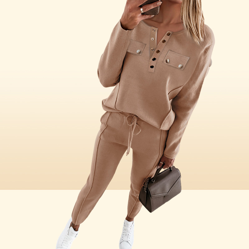 Designer Women tracksuits khaki love sequins casual sport suit round neck long sleeve hoodies topspants two piece set outfits plu