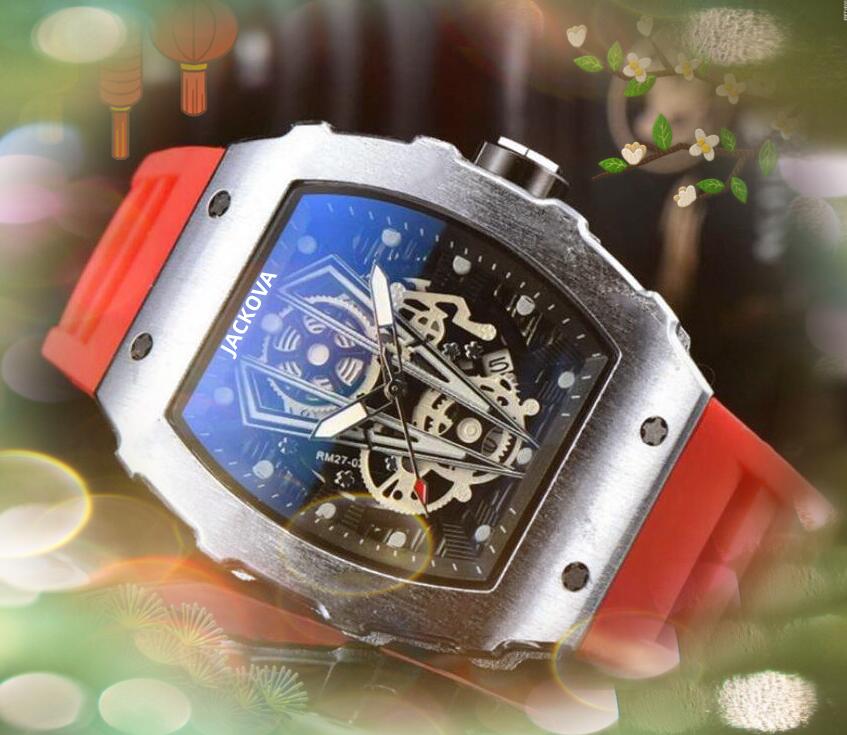 Factory Direct Selling Automatic Date Men Watches Three Stitches Classic Generous Rubber Band Quartz Movement Clock Original Clasp Analog Casual Wristwatch