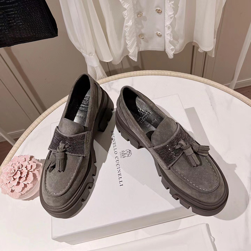 Brunello Cucinelli Thick Bottom Loafers Shoes Slip On Ladies Leather Suede Single Shoes Outdoor Casual Shoes Platform Luxury Brand Causal Shoes Unisex Tassel Shoes, As pic 
Brunello Cucinelli Thick Bottom Loafers Shoes Slip On Ladies Leather Suede Single Shoes Outdoor Casual Shoes Platform Luxury Brand Causal Shoes Unisex Tassel Shoes, As pic
