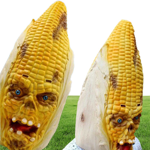 Corn Latex Scary Festival For Bar Party Adult Halloween Toy Cosplay Costume Funny Spoof Mask6243979