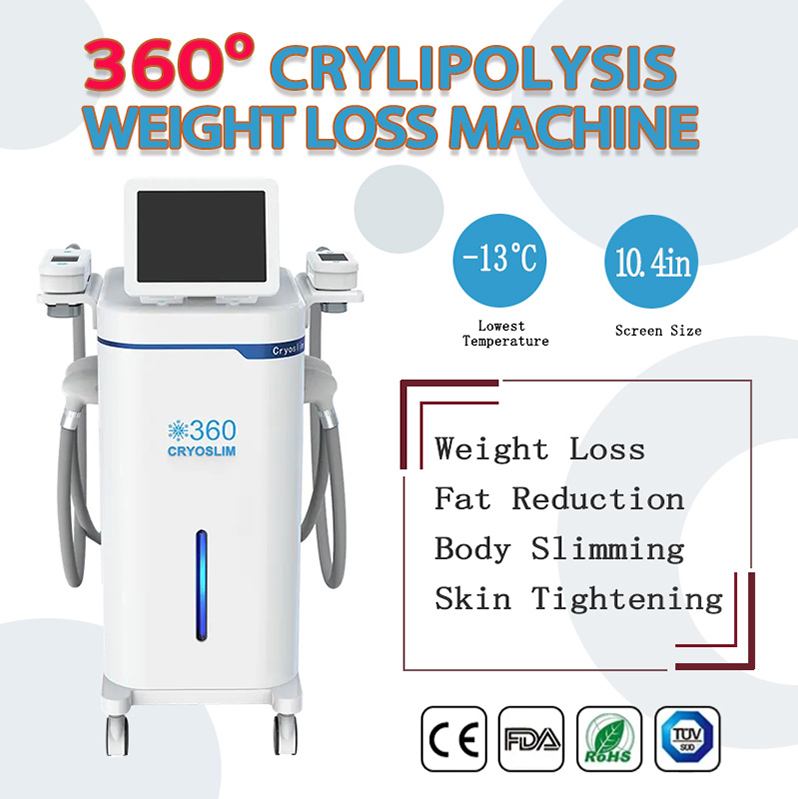 360 Degree Cryolipolysis 4 Handles Cryo Cryotherapy Fat Freezing Criolipolisis Machine