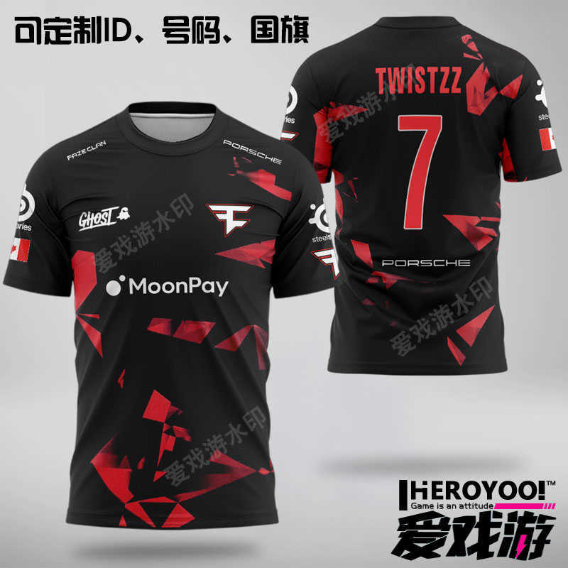 Men's Polos Customized Faze Clan Team Uniform CSGO Can Customize ID E-sports Uniform Game Major Clothes Short-sleeved T-shirt TWISTZZ M230404, Black
Men's Polos Customized Faze Clan Team Uniform CSGO Can Customize ID E-sports Uniform Game Major Clothes Short-sleeved T-shirt TWISTZZ M230404, Black