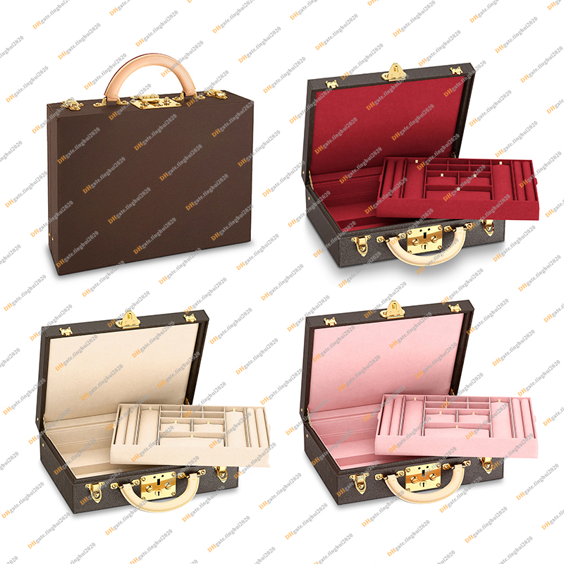 Ladies Fashion Casual Designe Luxury Bag BOITE BIJOUX Jewelry Box Storage Box Cosmetic Case Toiletry Bag TOP Mirror Quality M20076 M20291 Purse Pouch, Brown flower & red / with dust bag
Ladies Fashion Casual Designe Luxury Bag BOITE BIJOUX Jewelry Box Storage Box Cosmetic Case Toiletry Bag TOP Mirror Quality M20076 M20291 Purse Pouch, Brown flower & red / with dust bag