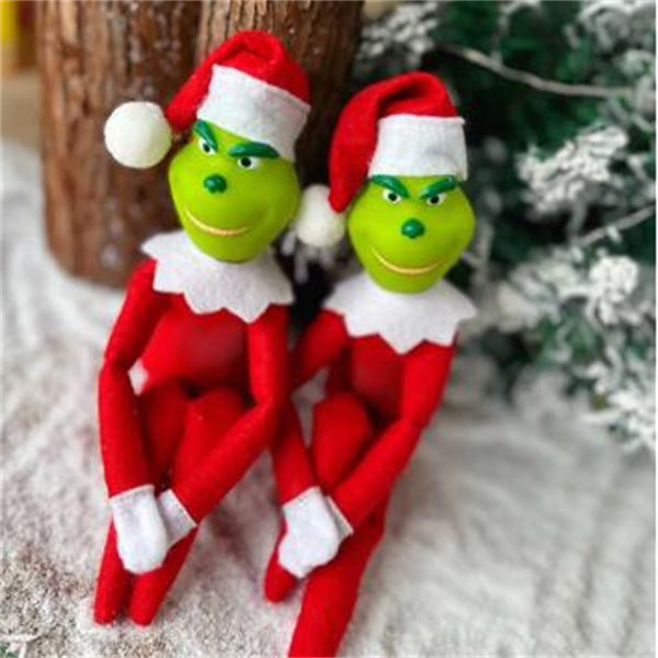 Christmas Decorations Green Monster Elf Ornament Pendant Christmas Doll Pendant Party Supply Christmas Decoration New Year GC2441