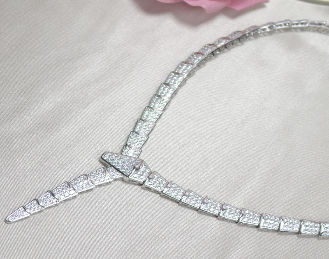 Fashion leisur chokers Lady Women Brass 18K Gold Plated Setting Full Diamond Shape Wide Chain Dinner Necklaces Skeleton Necklace