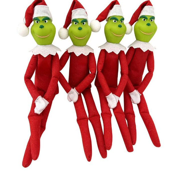 Christmas Decorations Green Monster Elf Ornament Pendant Christmas Doll Pendant Party Supply Christmas Decoration New Year GC2441