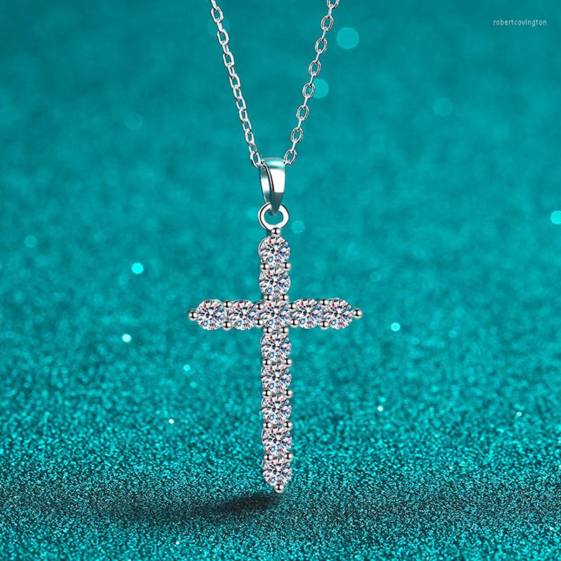Chains Tezzc D VVS1 Moissanite Jesus Cross Pendant For Women Men S925 Silver 18k Plated Necklace Wedding Classic Trendy Jewelry Gift
Chains Tezzc D VVS1 Moissanite Jesus Cross Pendant For Women Men S925 Silver 18k Plated Necklace Wedding Classic Trendy Jewelry Gift