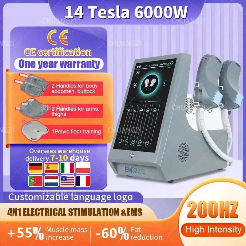 DLS-EMSLIM 14 Tesla 6000W NEO Slimming Machine 2023 Emszero Hiemt Nova Body Sculpture EMS Pelvic Muscle Stimulator
DLS-EMSLIM 14 Tesla 6000W NEO Slimming Machine 2023 Emszero Hiemt Nova Body Sculpture EMS Pelvic Muscle Stimulator