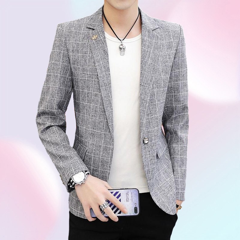 Men039s Suits Blazers Men39s Blazer Fashion Spring Summer Clothing Male Suit Jacket Casual Slim Fit Fancy Party Singer Bla